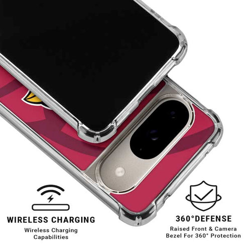 NFL Arizona Cardinals Double Vision Google Pixel 10 Clear Case